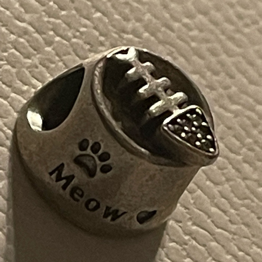 Pandora cat charm pictures are closeup great condition need polishing